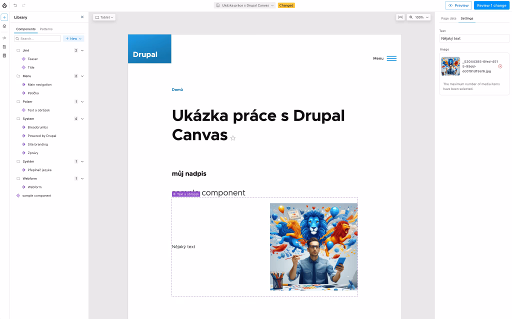 Drupal Canvas