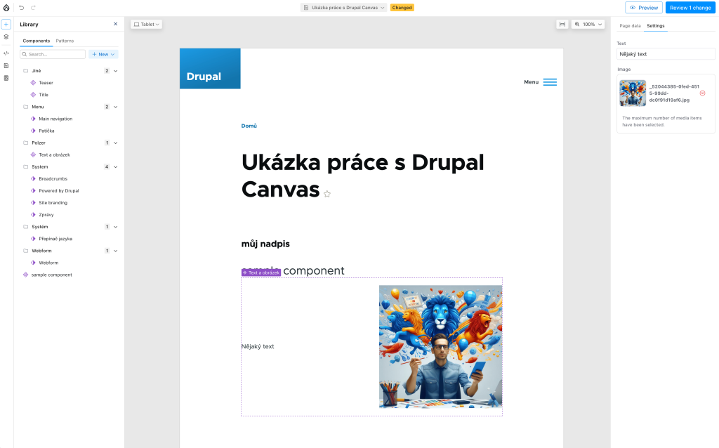 Drupal Canvas